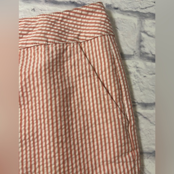 St. Berg Orange & White Striped Seersucker Shorts. Size 14. College Football! - Picture 4 of 8